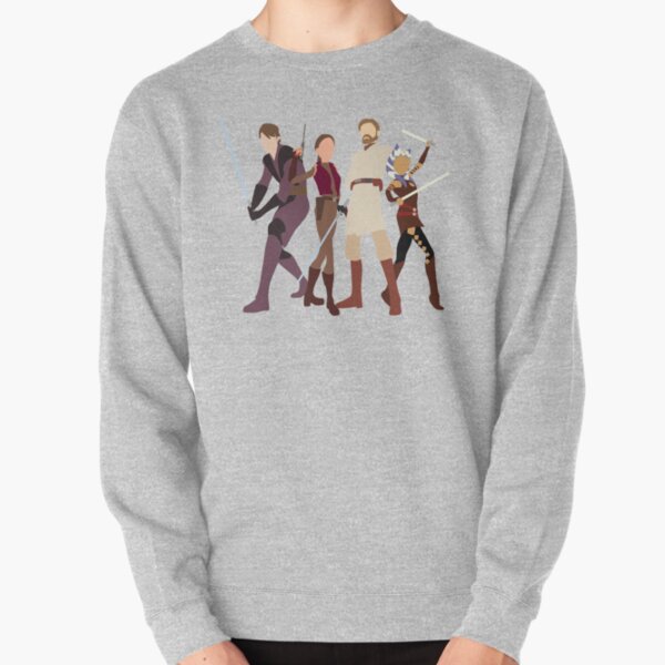 Anakin, Padmé, Obi wan and Ahsoka clone wars Pullover Sweatshirt