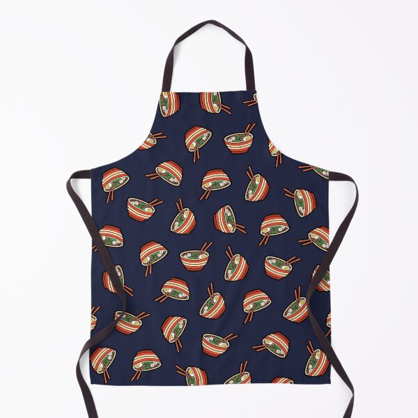 Item preview, Ramen Bowl Pattern in Dark Blue designed and sold by evannave.