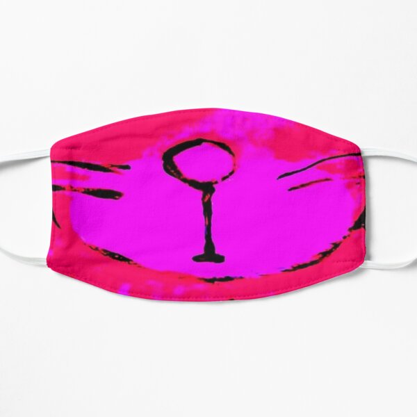 BIG PINK CAT Flat Mask
