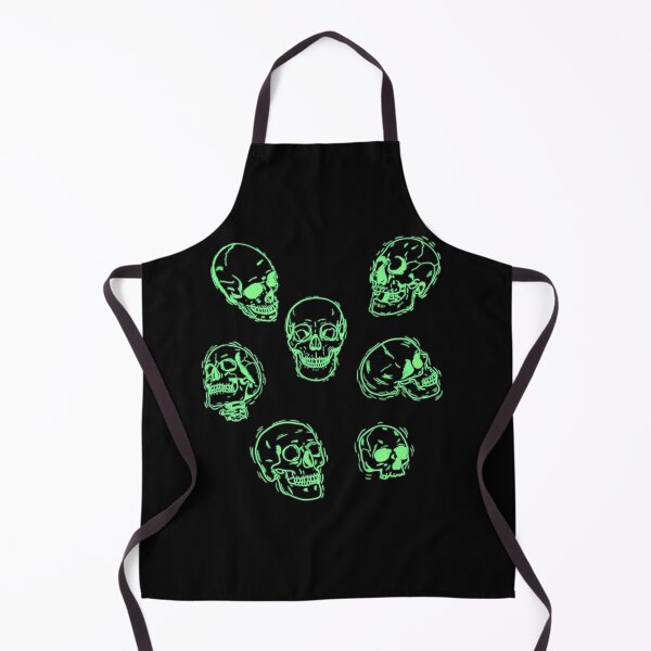Item preview, Electric Green Skulls designed and sold by WiseWitch.