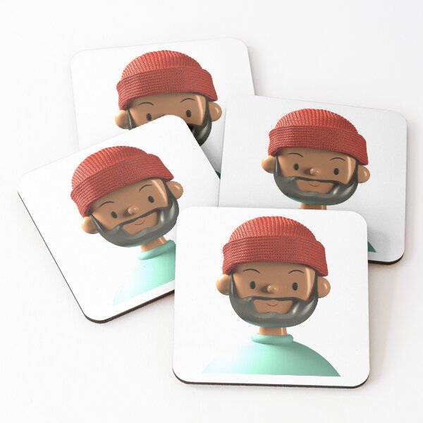 Item preview, Funny black bearded man Leonhard designed and sold by MHerzel.