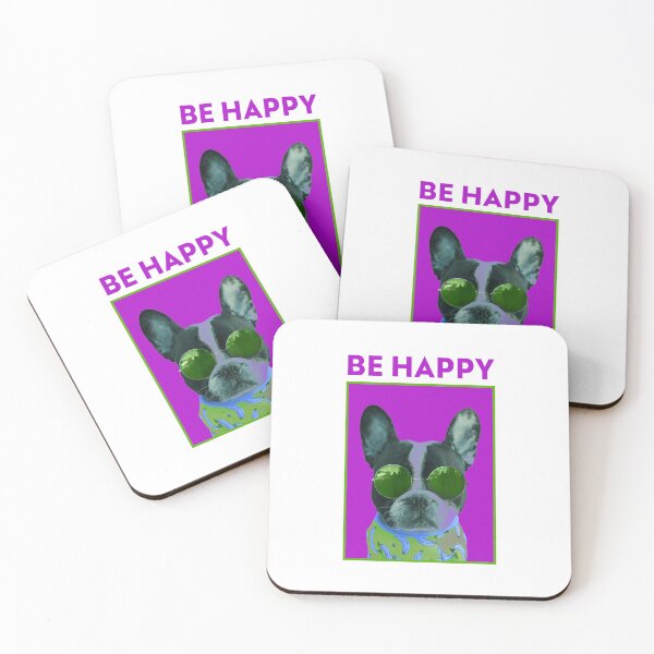 Item preview, Be Happy saying - bright colors sticker happy designed and sold by Shirtilike.