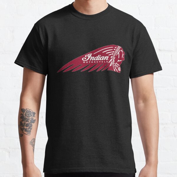 Logo de moto indienne vintage T-shirt classique