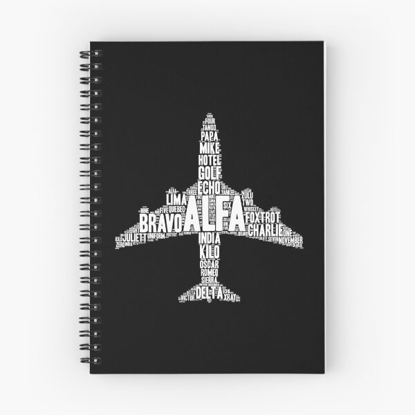 Item preview, Airplane Phonetic Alphabet Silhouette designed and sold by playloud.