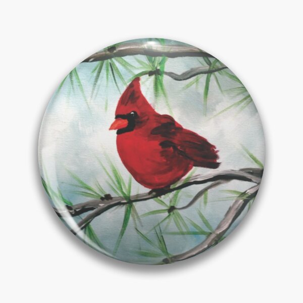 Item preview, Cardinal on branch  designed and sold by suerussoart.