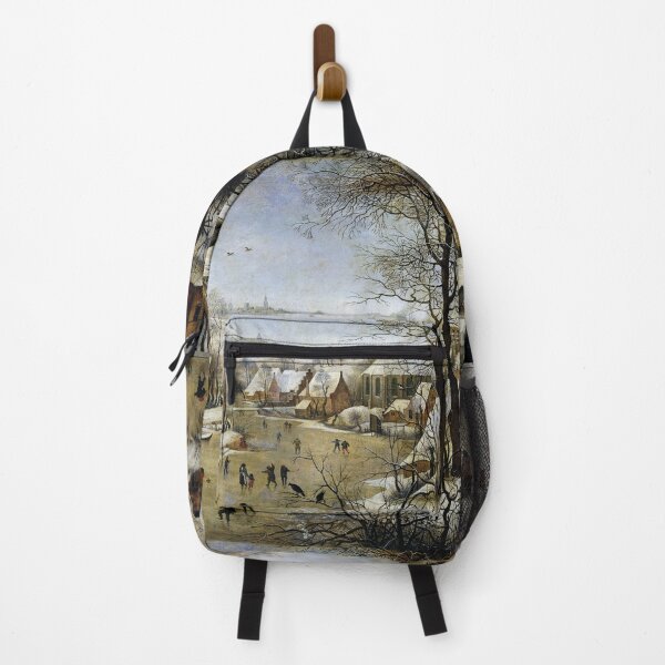 Item preview, Winter Landscape with Ice Skaters and Bird Trap by Brueghel designed and sold by BulganLumini.