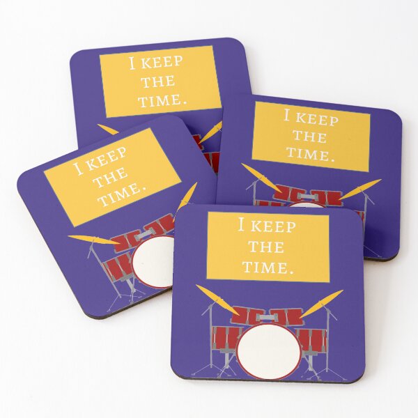 Item preview, I keep the time, Drums designed and sold by Feline Rockstars.
