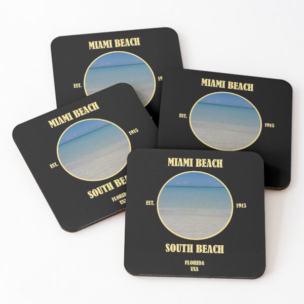Item preview,  legendary beach section of Miami Beach in southern Florida as a trendy motif! Crystal clear water designed and sold by GeogDesigns.