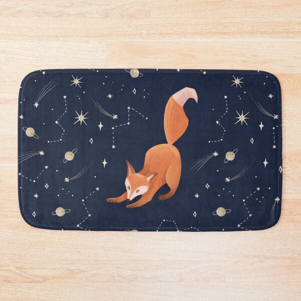 Item preview, Red fox with stars galaxy pattern designed and sold by KrollQueen.