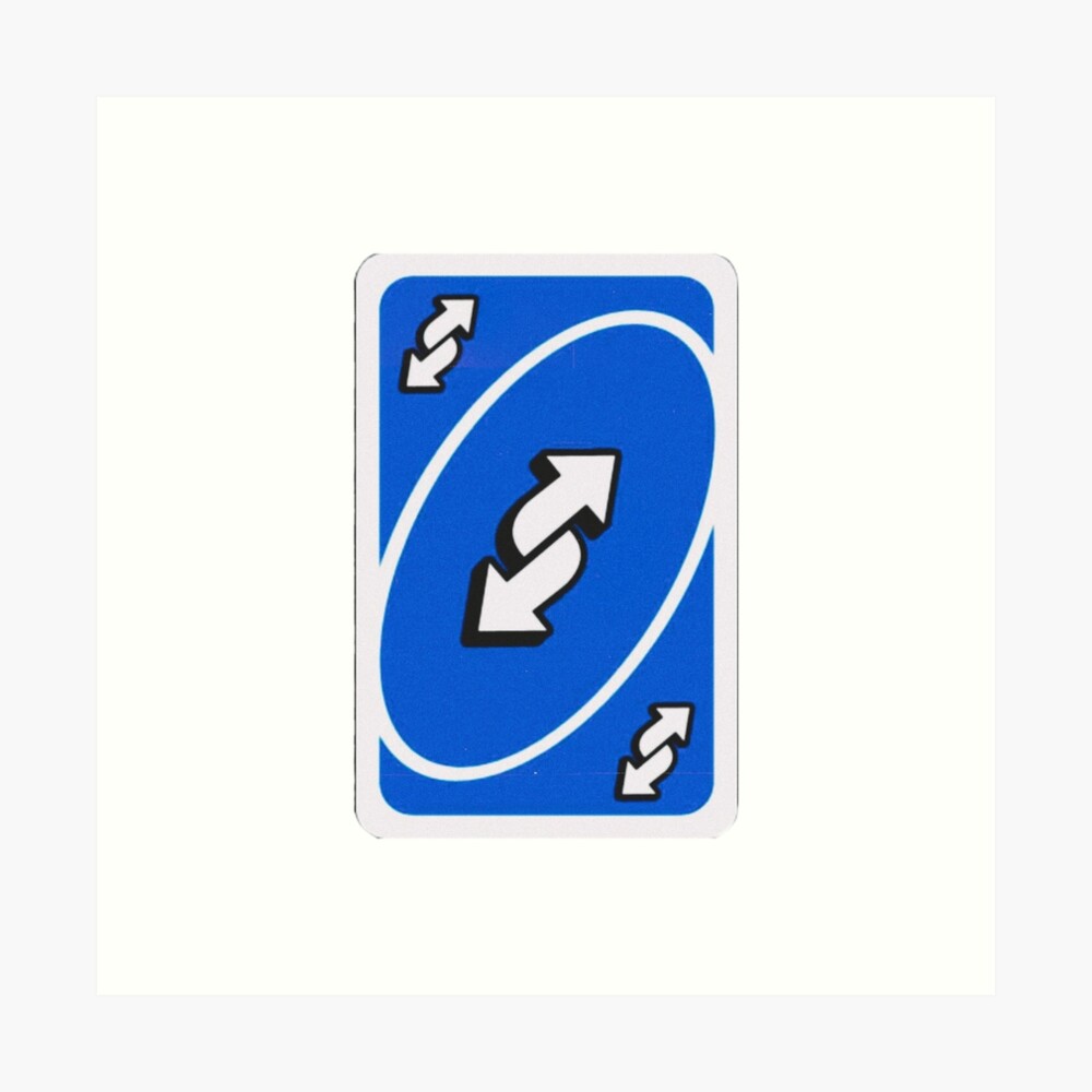 Reverse UNO Card Sticker for Sale by abbybobabby64