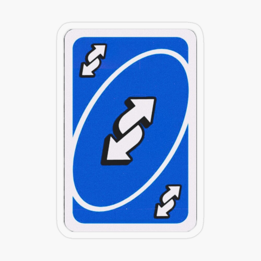 Custom Discord Emoji — uno reverse card (blue/yellow,/red/green