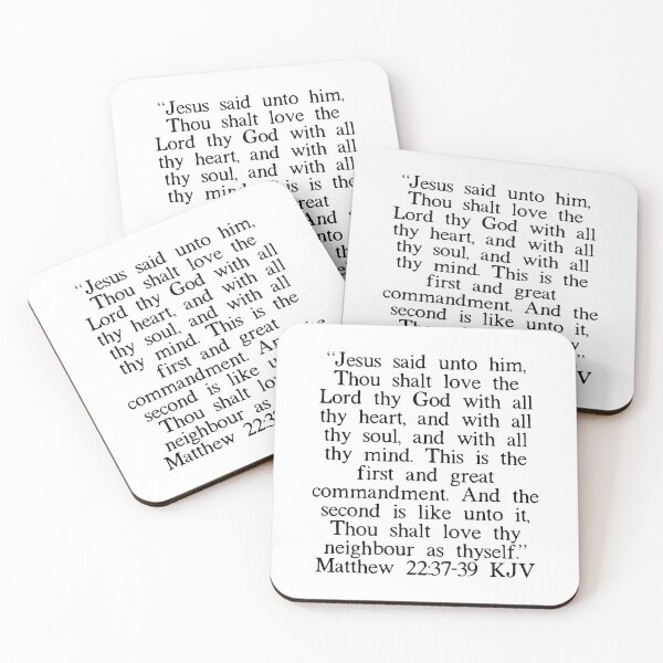 Item preview, Matthew 22:37-39 KJV designed and sold by IBMClothing.