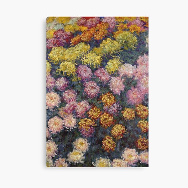 Claude Monet - Bed Of Chrysanthemums Canvas Print