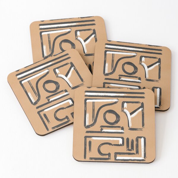 Item preview, Black and white on Kraft paper earth texture #135 designed and sold by Lola Terracota.