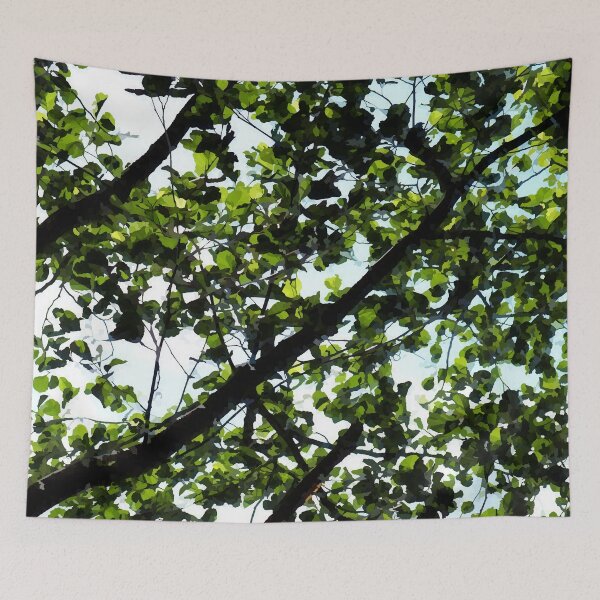Item preview, Leaves Tree Top Sunlight Pattern designed and sold by PeppaThePenguin.