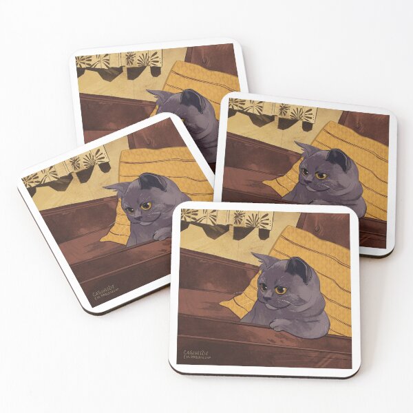 Item preview, Mood: Day 37 of drawing cats designed and sold by emwheezie.