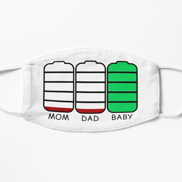 Mom Dad Baby Low Battery Mask