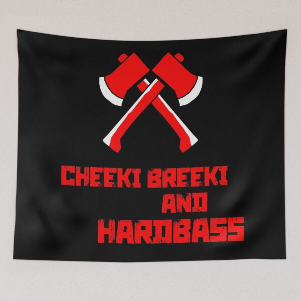 Item preview, ¡Cheeki Breeki y Hardbass! apo postal rusa designed and sold by cool-shirts.