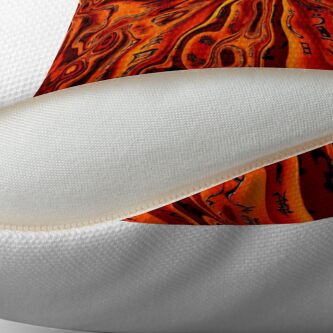 Thumbnail 2 of 3, Throw Pillow, TheCoffeeCupLife: Alejandro's Asian Fire designed and sold by CoffeeCupLife2.