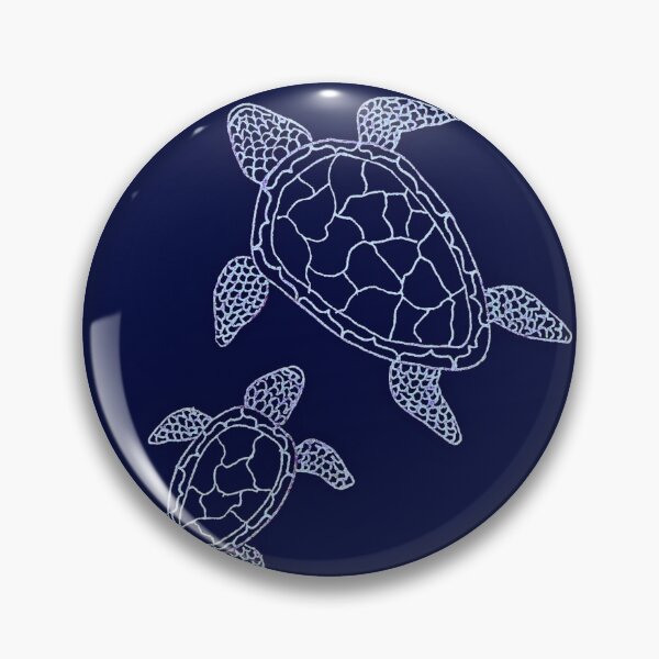 Item preview, Tranquil Turtle - Navy designed and sold by HannahHollyArt.