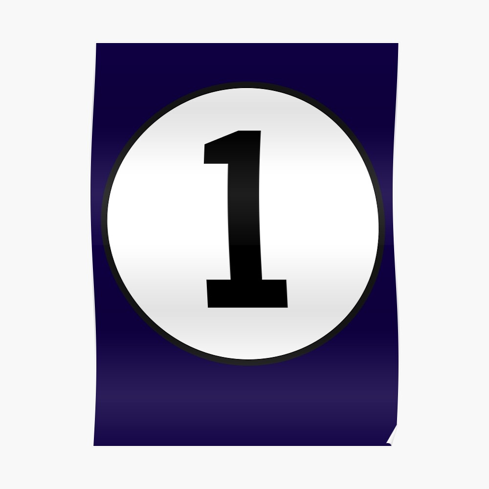 Number One First 1st Number 1 Racing Numero Uno On Navy Blue Sticker By Tomsredbubble Redbubble
