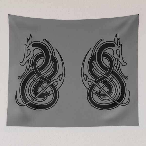 Item preview, Mirrored Nordic Dragons designed and sold by elusiveconcepts.