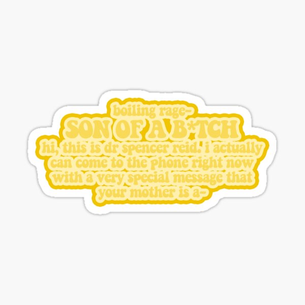 boiling rage design Sticker