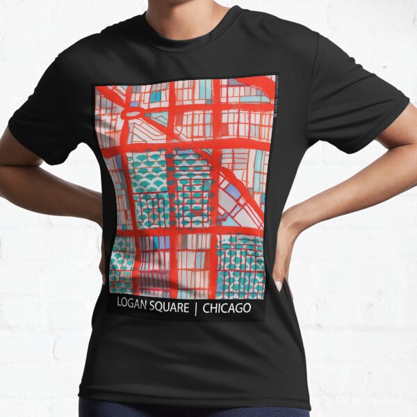 Logan Square, Chicago Active T-Shirt
