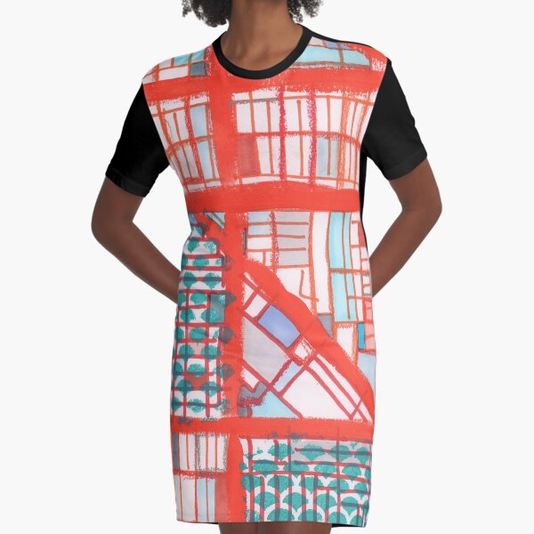 Logan Square, Chicago Graphic T-Shirt Dress