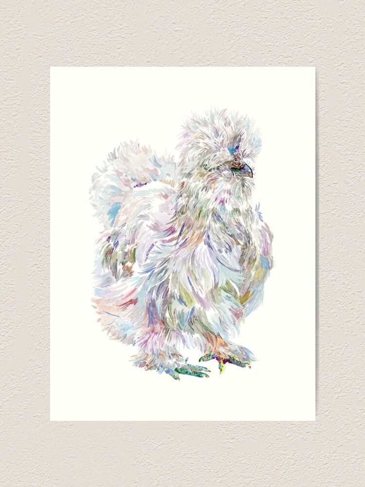 Buchu the Silkie Chicken Art Print