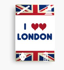 I Love London - Whovian Edition Canvas Print