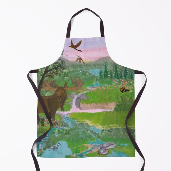 Item preview, animals at the river designed and sold by BellsPainting.
