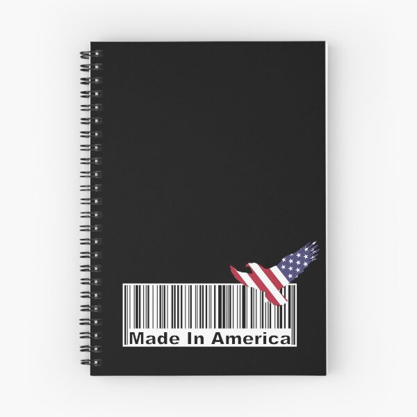 Item preview, Made In America Barcode with Flying Bald Eagle designed and sold by SuperDragon.