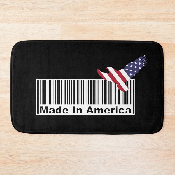Item preview, Made In America Barcode with Flying Bald Eagle designed and sold by SuperDragon.