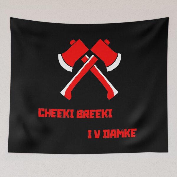 Item preview, ¡Cheeki Breeki y Damke! apo postal rusa designed and sold by cool-shirts.