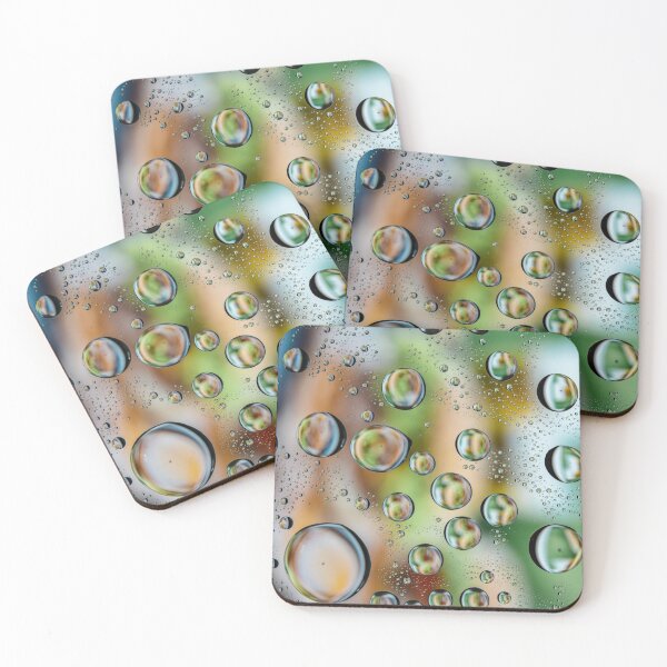 Item preview, Colorful water drops on glas designed and sold by Neonyx2020.