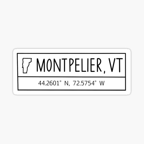 Item preview, Montpelier Vermont Coordinates designed and sold by Emily Designs.