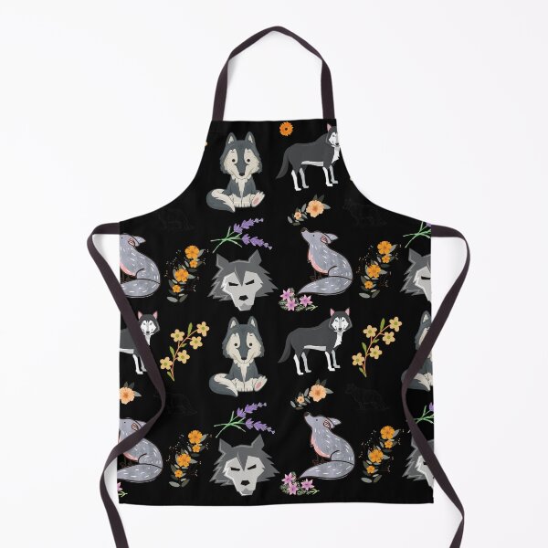 Item preview, Cute Wolf Animal Pattern designed and sold by RobomShop.