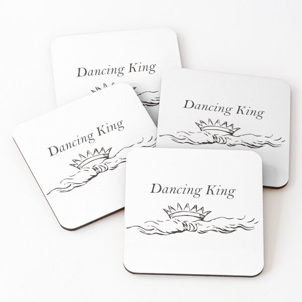 Item preview, Dancing King Design with an Antique Black and White Crown Image designed and sold by Vintage-TM.