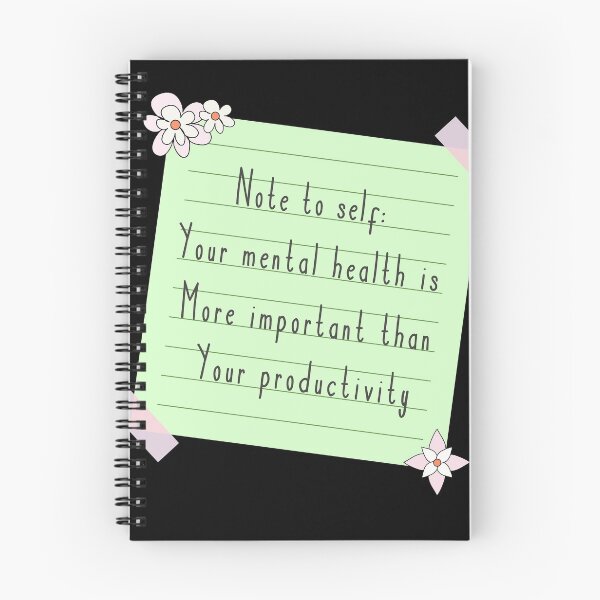 Item preview, Mental Health Is Important Than Productivity Self Care designed and sold by merchzy.