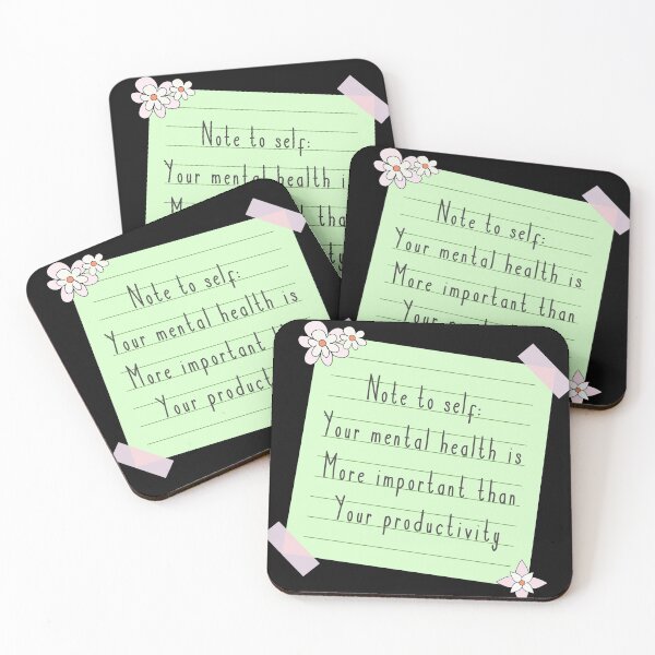 Item preview, Mental Health Is Important Than Productivity Self Care designed and sold by merchzy.