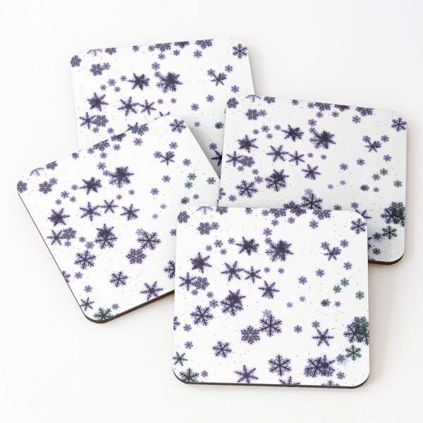 Item preview, Black and White snowflake patterns perfect for winters designed and sold by Crazy-art-land.