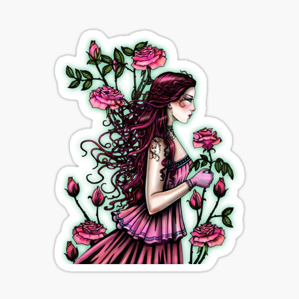 Item preview, Spanish Rose Maiden Fantasy Art by Molly Harrison designed and sold by Molly  Harrison.