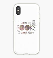 Vinilo o funda para iPhone I don't buy books