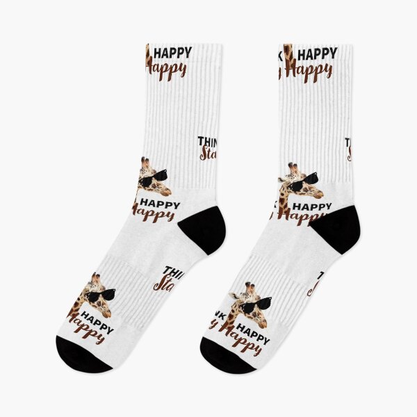Item preview, JIRAFA - THINK HAPPY- STAY HAPPY - JIRAFA LOVERS - ANIMALS -USA  designed and sold by Tropical Blood.