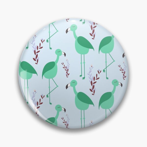 Item preview, Flattering Flamingos - Green designed and sold by AnArielleShop.