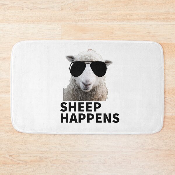 Item preview, SHEEP HAPPENS - FUNNY - SHEEP - FUNNY ANIMALS - ANIMAL LOVER  designed and sold by Tropical Blood.