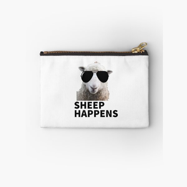 Item preview, SHEEP HAPPENS - FUNNY - SHEEP - FUNNY ANIMALS - ANIMAL LOVER  designed and sold by Tropical Blood.