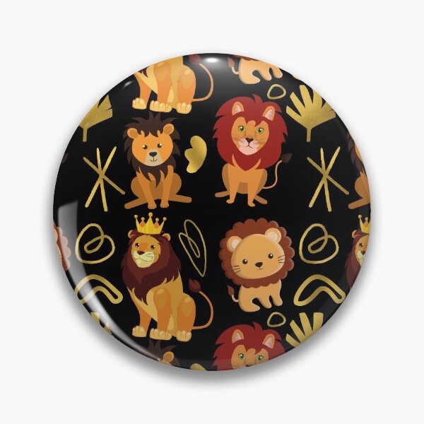 Item preview, Cute Lion Animal Pattern designed and sold by RobomShop.