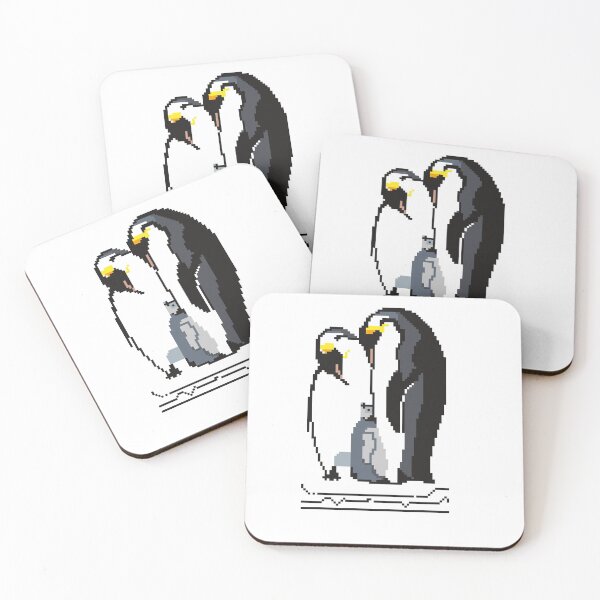 Item preview, Family of pixel penguins designed and sold by Helena6.